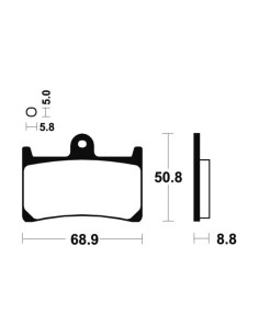 Plaquettes de frein TECNIUM route organique - MA139 2