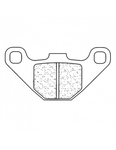 Plaquettes de frein CL BRAKES Quad métal fritté - 2469ATV1