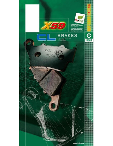 Plaquettes de frein CL BRAKES Off-Road métal fritté - 1152X59