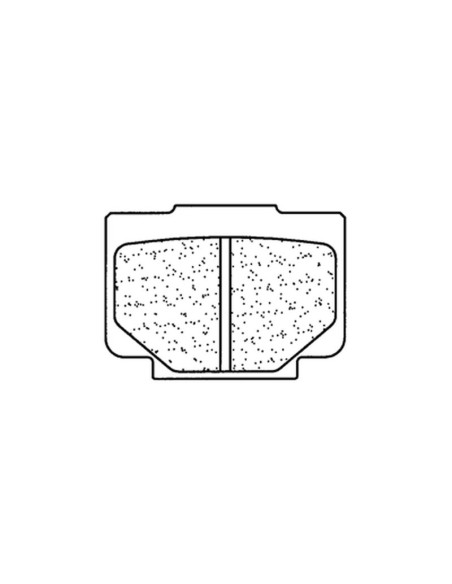 Plaquettes de frein CL BRAKES Racing métal fritté - 2984RX3