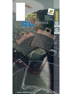 Plaquettes de frein CL BRAKES Scooter métal fritté - 3029SC 2