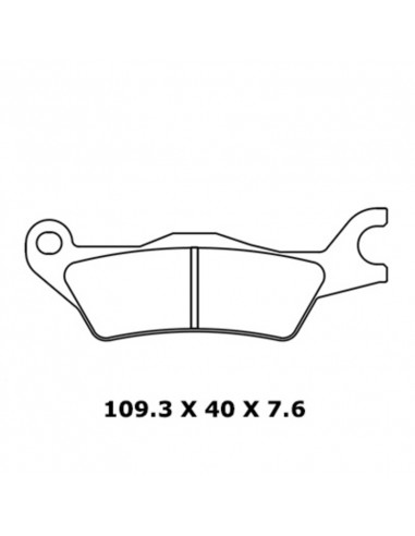 Plaquettes de frein CL BRAKES route métal fritté - 1258A3+