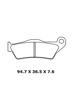 Plaquettes de frein CL BRAKES route métal fritté - 1258XBK5 2