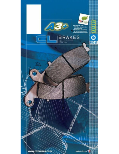 Plaquettes de frein CL BRAKES route métal fritté - 1177A3+