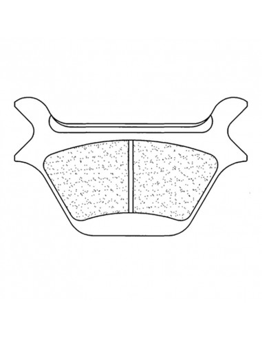 Plaquettes de frein CL BRAKES Racing métal fritté - 2370RX3