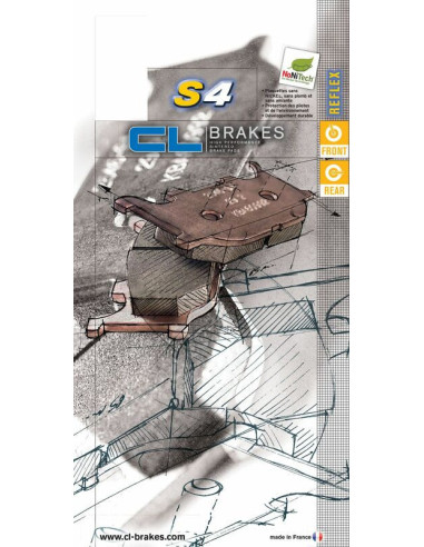 Plaquettes de frein CL BRAKES route métal fritté - 2305S4