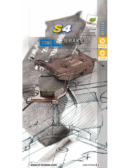 Plaquettes de frein CL BRAKES route métal fritté - 2304S4
