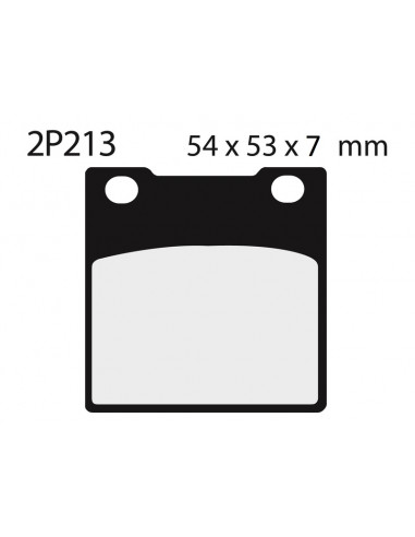 Plaquettes de frein NISSIN route semi-métallique - 2P-213NS