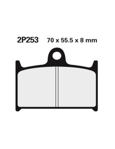 Plaquettes de frein NISSIN route /Off-Road métal fritté - 2P-253ST