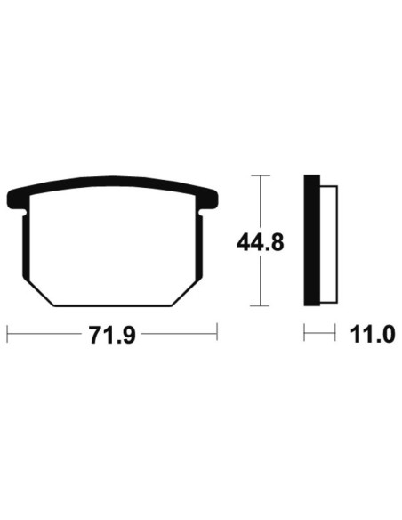 Plaquettes de frein TECNIUM route organique - MA34
