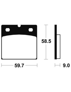 Plaquettes de frein TECNIUM Performance métal fritté - MF54 2