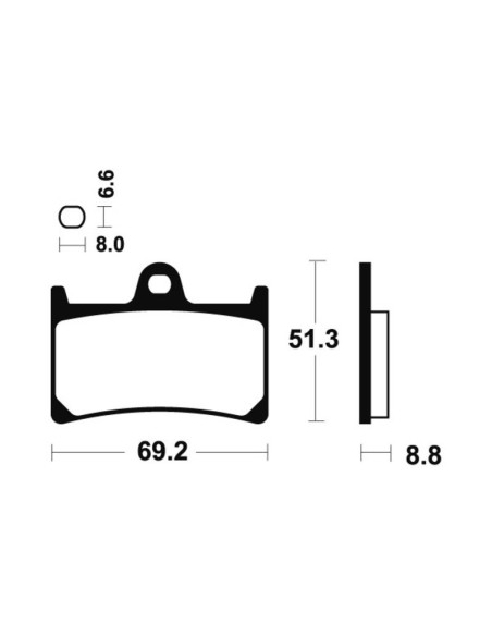 Plaquettes de frein TECNIUM Performance métal fritté - MF134