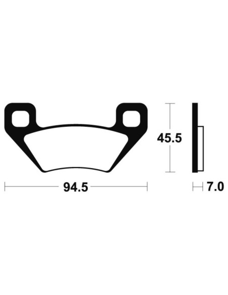 Plaquettes de frein TECNIUM MX/Quad métal fritté - MOA322