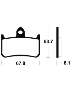 Plaquettes de frein TECNIUM Performance métal fritté - MF122 2