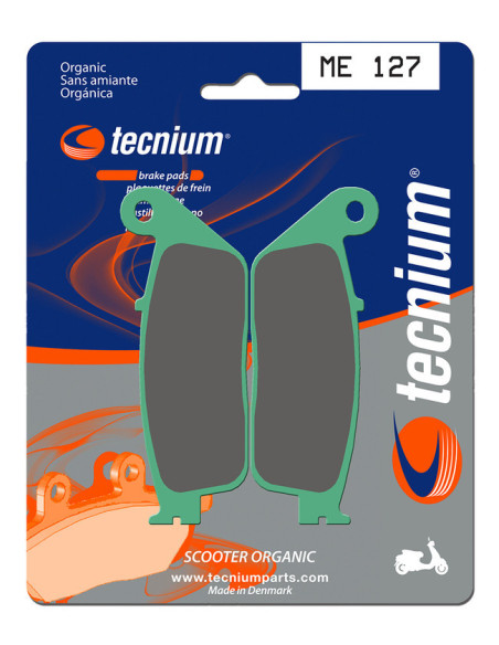 Plaquettes de frein TECNIUM Scooter organique - ME127
