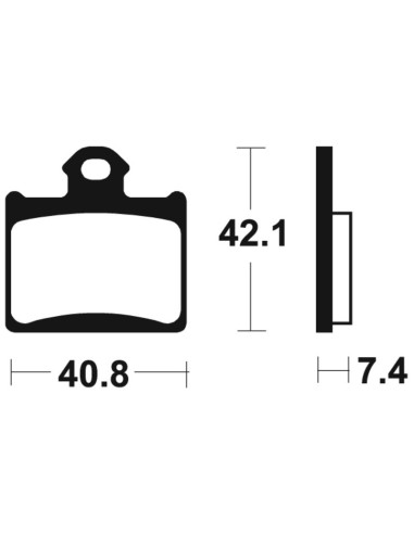 Plaquettes de frein TECNIUM MX/Quad métal fritté - MO372