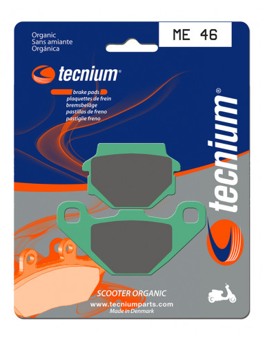 Plaquettes de frein TECNIUM Scooter organique - ME46