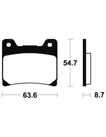 Plaquettes de frein TECNIUM Performance métal fritté - MF55