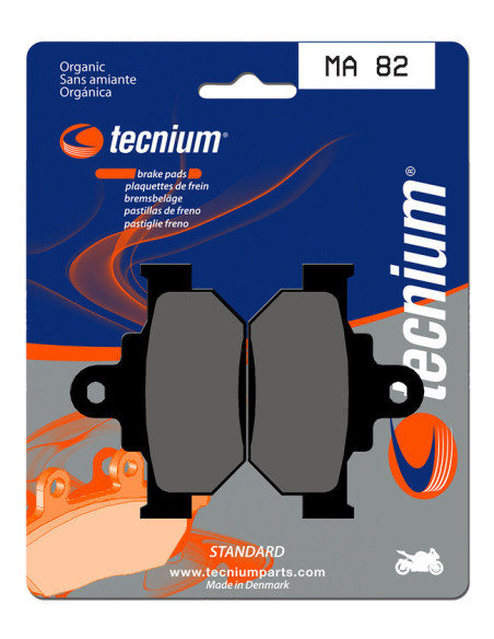 Plaquettes de frein TECNIUM route organique - MA82