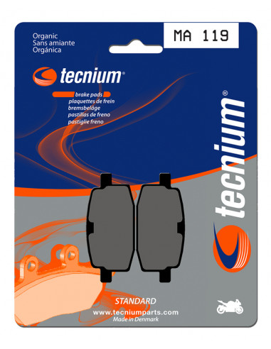 Plaquettes de frein TECNIUM route organique - MA119