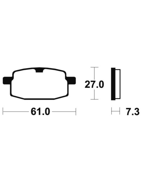Plaquettes de frein TECNIUM route organique - MA119