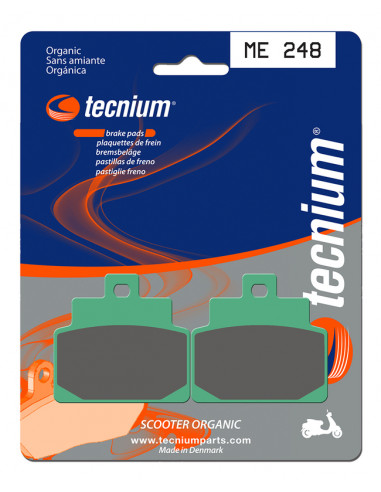 Plaquettes de frein TECNIUM Scooter organique - ME248