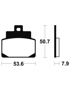 Plaquettes de frein TECNIUM Scooter organique - ME248 2