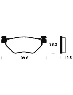 Plaquettes de frein TECNIUM Performance métal fritté - MR269 2