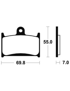 Plaquettes de frein TECNIUM route organique - MA214 2