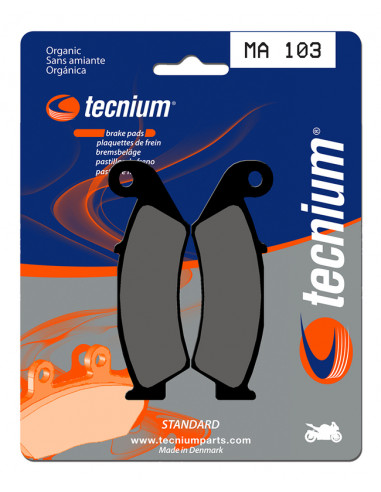 Plaquettes de frein TECNIUM route organique - MA103