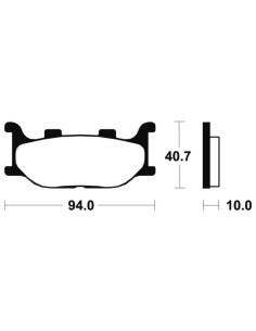 Plaquettes de frein TECNIUM Maxi Scooter métal fritté - MSS191 2