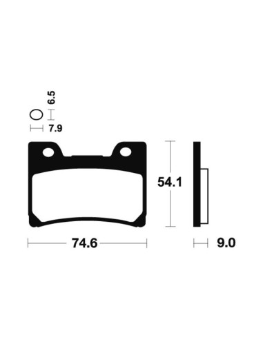 Plaquettes de frein TECNIUM Performance métal fritté - MF165