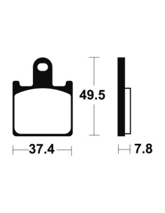 Plaquettes de frein TECNIUM Performance métal fritté - MF338 2