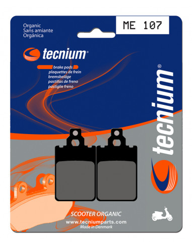 Plaquettes de frein TECNIUM Scooter organique - ME107