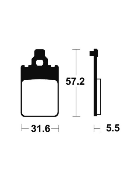 Plaquettes de frein TECNIUM Scooter organique - ME107