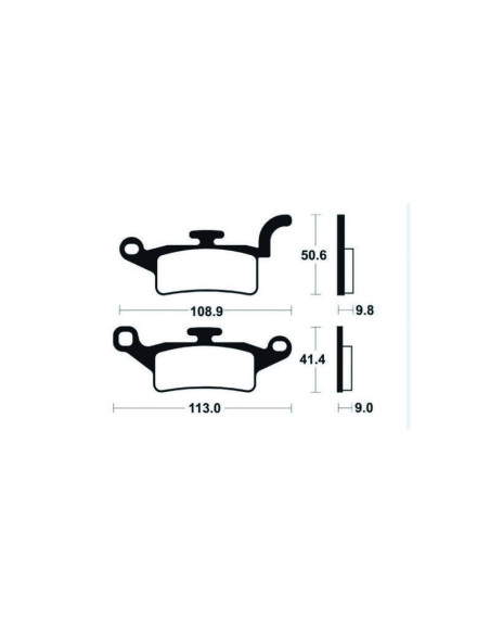 Plaquettes de frein TECNIUM Scooter organique - ME376