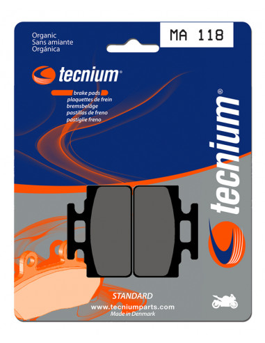 Plaquettes de frein TECNIUM route organique - MA118