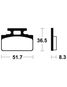 Plaquettes de frein TECNIUM route organique - MA118 2