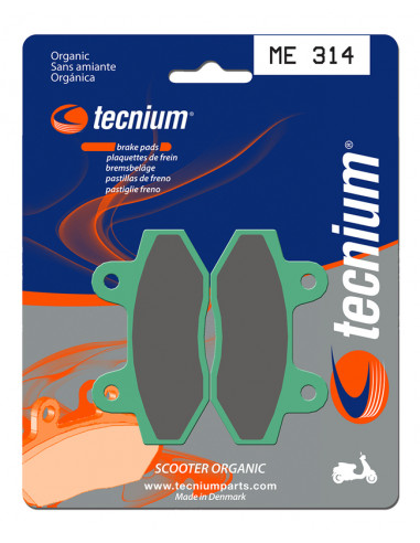 Plaquettes de frein TECNIUM Scooter organique - ME314