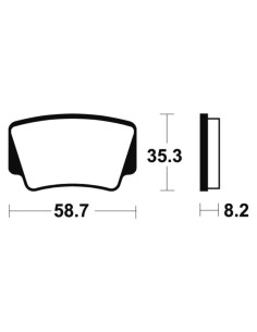 Plaquettes de frein TECNIUM MX/Quad métal fritté - MO367 2