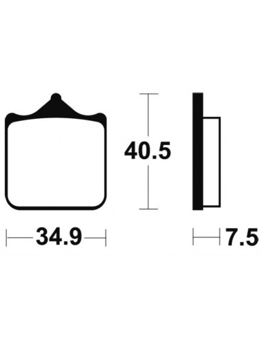 Plaquettes de frein TECNIUM Performance métal fritté - MF262