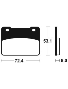 Plaquettes de frein TECNIUM Maxi Scooter métal fritté - MSS393 2