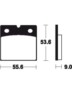 Plaquettes de frein TECNIUM route organique - MA6 2