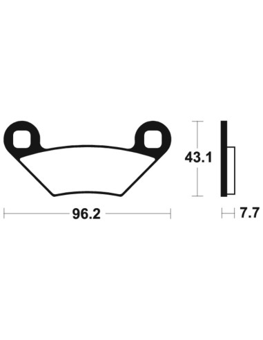 Plaquettes de frein TECNIUM MX/Quad métal fritté - MO399