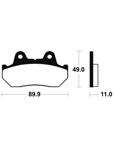 Plaquettes de frein TECNIUM Performance métal fritté - MF42