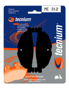 Plaquettes de frein TECNIUM Scooter organique - ME312