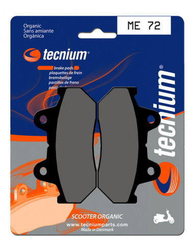 Plaquettes de frein TECNIUM Scooter organique - ME72