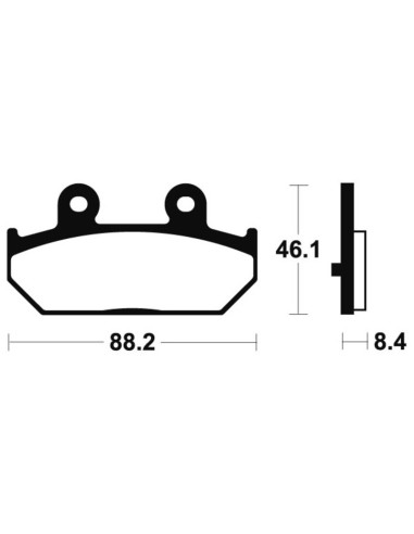 Plaquettes de frein TECNIUM Maxi Scooter métal fritté - MSS304