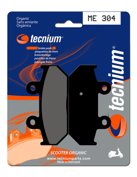 Plaquettes de frein TECNIUM Scooter organique - ME304