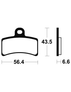Plaquettes de frein TECNIUM route organique - MA315 2